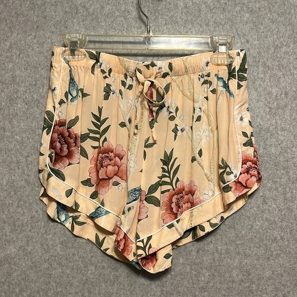 Homebodii Natice Short PJ Set Blush Floral short sleeve M